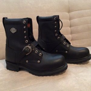 Men’s 9.5 Original Harley-Davidson Drive Steel Toe Boots (Never worn)